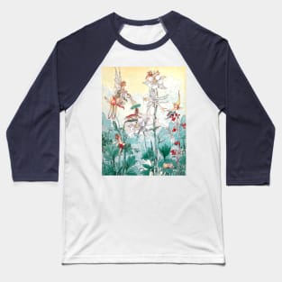 Columbine Flower Fairies - Harold Gaze Baseball T-Shirt